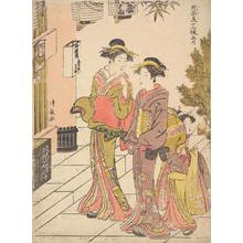 Torii Kiyonaga: Women Visiting Myokokuji, First Month from the series Twelve Months in the South - University of Wisconsin-Madison