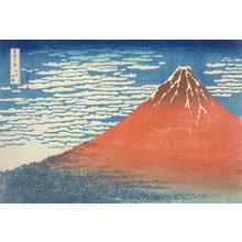 Katsushika Hokusai: South Breeze, Fine Weather ('Red Fuji'), from the series Thirty-six Views of Mt. Fuji - University of Wisconsin-Madison