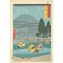 Utagawa Hiroshige: Distant View of Mt. Oyama near Ono in Hoki Province, no. 41 from the series Pictures of Famous Places in the Sixty-odd Provinces - University of Wisconsin-Madison