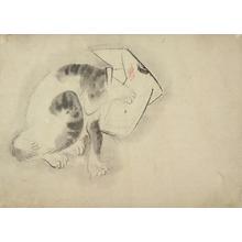 Utagawa Hiroshige: Cat with Head Covered - University of Wisconsin-Madison