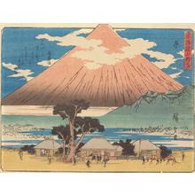 Utagawa Hiroshige: Hara, no. 14 from the series Fifty-three Stations of the Tokaido (Sanoki Half-block Tokaido) - University of Wisconsin-Madison