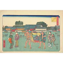 歌川広重: Hongo, from the series Famous Places in Edo - ウィスコンシン大学マディソン校