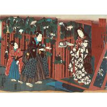 Utagawa Kunisada: Prince Genji and Yugao, from the series Eastern Pictures of Edo Purple - University of Wisconsin-Madison