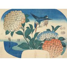 Utagawa Hiroshige: Kingfisher and Hydrageas - University of Wisconsin-Madison