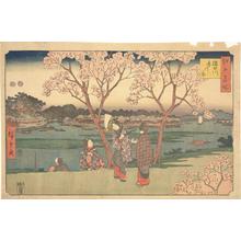 Utagawa Hiroshige, 歌川広重 (Utagawa Hiroshige)による浮世絵「Spring on the Sumida River, from the series Famous Places in Edo」