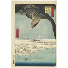 歌川広重: Susaki and Jumantsubo near Fukagawa, no. 107 from the series One-hundred Views of Famous Places in Edo - ウィスコンシン大学マディソン校