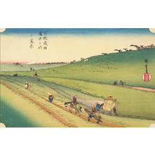 Utagawa Hiroshige: Koganehara on the Road to Narita in Shimosa Province, no. 19 from the series Intermediate Stations on the Tokaido and Views along the Narita Highway - University of Wisconsin-Madison