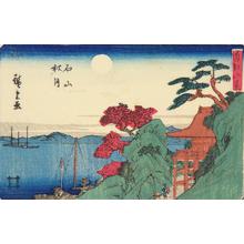 Utagawa Hiroshige: Autumn Moon at Ishiyama, from the series Eight Views of Omi Province - University of Wisconsin-Madison
