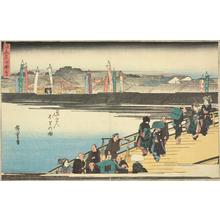 Utagawa Hiroshige: View of the Doton Canal, from the series Pictures of Famous Places in Osaka - University of Wisconsin-Madison