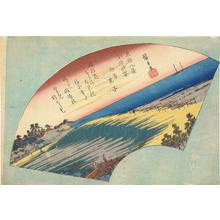 Utagawa Hiroshige: Haze on a Clear Day at Susaki, from the series Eight Views of the Eastern Capital - University of Wisconsin-Madison