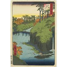 歌川広重: Taki River at Oji, no. 88 from the series One-hundred Views of Famous Places in Edo - ウィスコンシン大学マディソン校