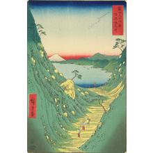 Utagawa Hiroshige: Shiojiri Pass in Shinano Province, no. 29 from the series Thirty-six Views of Mt. Fuji - University of Wisconsin-Madison