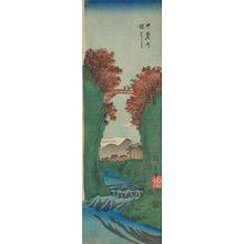 Utagawa Hiroshige: The Saru Bridge in Kai Province, from a series of Views of the Provinces - University of Wisconsin-Madison