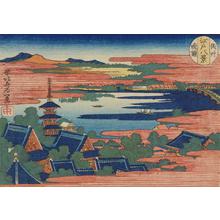 Katsushika Hokusai: Evening bell at Asakusa, from the series Eight Views of Edo - University of Wisconsin-Madison