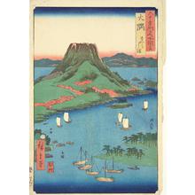 Utagawa Hiroshige: Sakura Island in Osumi Province, no. 66 from the series Pictures of Famous Places in the Sixty-odd Provinces - University of Wisconsin-Madison