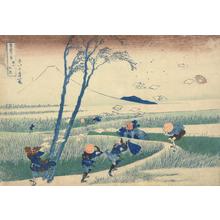 Katsushika Hokusai: Ejiri in Suruga Province, from the series Thirty-six Views of Mt. Fuji - University of Wisconsin-Madison