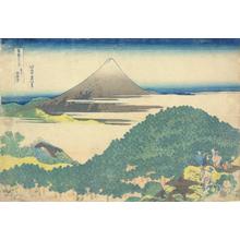 Katsushika Hokusai: The Zabuton Matsu at Aoyama in Edo, from the series Thirty-six Views of Mt. Fuji - University of Wisconsin-Madison