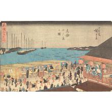 Utagawa Hiroshige: The Twenty-sixth Night at Takanawa, from the series A New Selection of Famous Places in Edo - University of Wisconsin-Madison