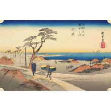 Utagawa Hiroshige: Gyotoku on the Road to Narita in Shimosa Province, no. 17 from the series Intermediate Stations on the Tokaido and Views along the Narita Highway - University of Wisconsin-Madison