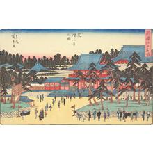 歌川広重: Zojoji in Shiba, from the series A New Selection of Famous Places in Edo - ウィスコンシン大学マディソン校