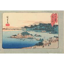 Utagawa Hiroshige: Shinobazu Pond at Ueno, from the series Twelve Views of Edo - University of Wisconsin-Madison