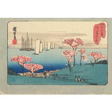 Utagawa Hiroshige: Cherry Trees at Goten Hill, from the series Twelve Views of Edo - University of Wisconsin-Madison