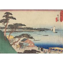 歌川広重: Evening View of Takanawa, from the series Famous Places in Edo - ウィスコンシン大学マディソン校