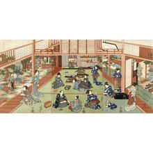 Estampe japonaise "Interior of a Restaurant" par Utagawa Kunisada, 歌川国貞 (Utagawa Kunisada)