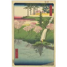 歌川広重: Chiyo Pond at Meguro, no. 23 from the series One-hundred Views of Famous Places in Edo - ウィスコンシン大学マディソン校