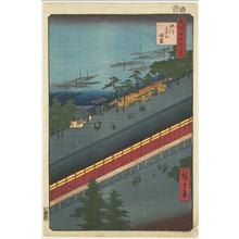 歌川広重: The Sanjusangendo at Fukagawa, no. 71 from the series One-hundred Views of Famous Places in Edo - ウィスコンシン大学マディソン校