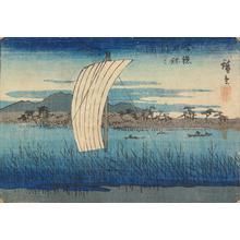 Utagawa Hiroshige: The Tone River in Shimosa Province, from a series of Views of the Provinces - University of Wisconsin-Madison