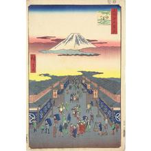 Utagawa Hiroshige, 歌川広重 (Utagawa Hiroshige)による浮世絵「Surugacho, no. 8 from the series One-hundred Views of Famous Places in Edo」