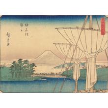 Utagawa Hiroshige: The Sea off Kanagawa, no. 6 from the series Thirty-six Views of Mt. Fuji - University of Wisconsin-Madison