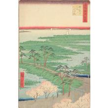 Utagawa Hiroshige: The Moto-Hachiman Shrine at Suna Village, no. 29 from the series One-hundred Views of Famous Places in Edo - University of Wisconsin-Madison
