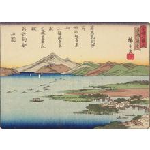 Utagawa Hiroshige: Fishing by Torchlight on Lotus Lake, no. 5 from the series Eight Views of Kanazawa - University of Wisconsin-Madison