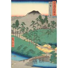 歌川広重: Ueno in Iga Province, no. 6 from the series Pictures of Famous Places in the Sixty-odd Provinces - ウィスコンシン大学マディソン校