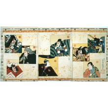 Utagawa Kunisada: Portraits of the Actors Ichikawa Danjuro I, II, and III - University of Wisconsin-Madison