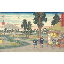 歌川広重: Yoshiwara, no. 15 from the series Fifty-three Stations of the Tokaido (Gyosho Tokaido) - ウィスコンシン大学マディソン校