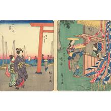 Utagawa Hiroshige: Miya, no. 42 from the series Fifty-three Stations (Figure Tokaido) - University of Wisconsin-Madison