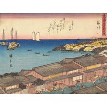 Utagawa Hiroshige: Shinagawa, no. 2 from the series Fifty-three Stations of the Tokaido (Sanoki Half-block Tokaido) - University of Wisconsin-Madison