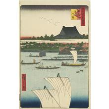 歌川広重: Zojoji in Shiba, from the series Famous Places in Edo - ウィスコンシン大学マディソン校