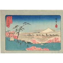 歌川広重: Asuka Hill, from the series Twelve Views of Edo - ウィスコンシン大学マディソン校