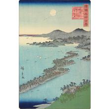 二歌川広重: Amanohashidate in Tango Province, from the series One-hundred Views of Famous Places in the Provinces - ウィスコンシン大学マディソン校