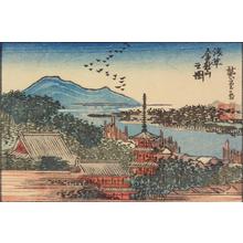 Utagawa Hiroshige: Kinryuzan in Asakusa in Edo, from a series of Views of Edo, Osaka, and Kyoto - University of Wisconsin-Madison