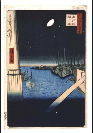 Utagawa Hiroshige: One Hundred Famous Views of Edo: Tsukudajima Island from Eitaibashi Bridge - Edo Tokyo Museum