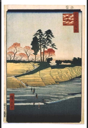 歌川広重: One Hundred Famous Views of Edo: Gotenyama Hill at Shinagawa - 江戸東京博物館