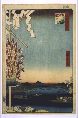 Utagawa Hiroshige: One Hundred Famous Views of Edo: Asakusagawa River, Miyatogawa River and the Okawa Riverbank - Edo Tokyo Museum