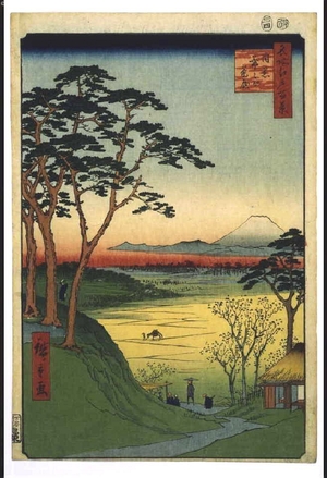 Utagawa Hiroshige: One Hundred Famous Views of Edo: The Old Man's Tea house at Meguro - Edo Tokyo Museum