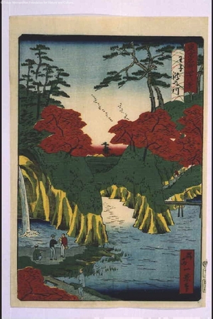 Ikkei: Forty-Eight Famous Views of Tokyo: 'River of Waterfalls, Oji - Edo Tokyo Museum