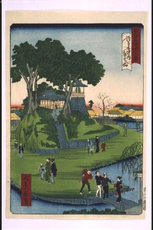 一景: Forty-Eight Famous Views of Tokyo: Benten Hill Inside Senso-ji Temple - 江戸東京博物館